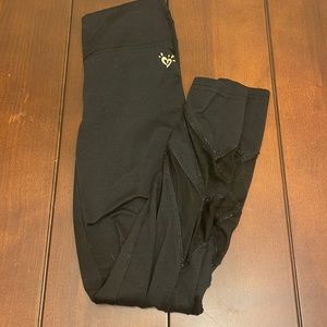 Justice black lace leggings